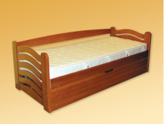 Одноярусная кровать с подъемным механизмом 